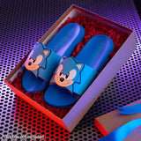 1 x RAW Customer Returns Sonic The Hedgehog Summer Flip Flops Bathing shoes for boys and girls in sizes 28-34 High-quality flip flops for the beach or at home Robust children s slippers blue, numeric 32  - RRP €19.15