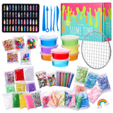 1 x RAW Customer Returns THE TWIDDLERS 100 Piece Children s Slime Kit, Make Your Own Slime Set - Crystal Beads, Glitter, Foam Balls More - Crafts for Boys Girls - RRP €18.99