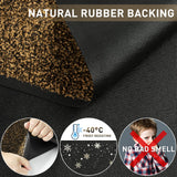 1 x RAW Customer Returns Mibao doormat for indoor outdoor use, 50x80cm black brown doormats, permanently washable doormat, non-slip dirt trapper mat for entrance area, doormat with natural rubber backing - RRP €23.63