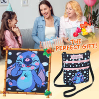 1 x RAW Customer Returns Disney Stitch shoulder bag girls shoulder bag children black  - RRP €19.67