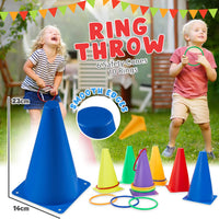 1 x RAW Customer Returns Outdoor games for children set throwing game outdoor games children s birthday garden toys outside party set puzzle mat boys girls gift idea 4 in 1 set  - RRP €34.99