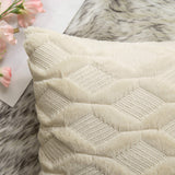 1 x RAW Customer Returns MIULEE Set of 2 Wool Cushion Covers Decorative Pillows Polyester Sofa Cushion Soft Couch Cushion Cover Decorative Pillowcase with Hidden Zipper for Living Room Bedroom 50 x 50 cm Beige - RRP €16.62