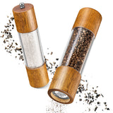 1 x RAW Customer Returns LINFELDT Salt and pepper mill wood - TOP SPICE MILL WOOD Pepper and salt mill wood - Salt and Pepper Grinder Salt pepper mill large, pepper salt mill set 2x rubber wood  - RRP €25.2