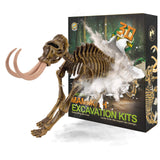 1 x Brand New JamBer Mammuthus primigenius Dinosaur Toy Skeleton Model Jurassic World Archaeological Excavation Dinosaur Kit Children Birthday Party Decoration - RRP €19.2