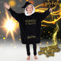 1 x RAW Customer Returns Harry Potter Children s Hoodie Blanket Plus Size Hoodie Girls and Boys Black  - RRP €30.76