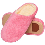 3 x Brand New Mishansha Home Slippers for Men Women Plush Warm Slippers Winter Memory Foam Non-Slip Slippers, Pink 35 36 - RRP €154.8