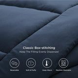 1 x RAW Customer Returns BEDSURE winter duvet 200 x 200 warm and soft - duvet 200 x 200 winter 450GSM filling, ko Tex, quilt for allergy sufferers blue - RRP €48.6