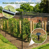 1 x RAW Customer Returns Ohuhu Garden Net Bird Net Black 2m x 30m Anti-Animal Mesh Ideal for Garden, Resistant and Reusable Material to Protect Fruits, Vegetables, from the Attack of Birds and Other Animals - RRP €27.99