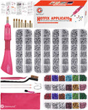 1 x RAW Customer Returns Genround Hotfix Applicator with 8280pcs Rhinestones, Hot Fix Rhinestone Applicator Tool Kit for Fabric Craft - RRP €35.99