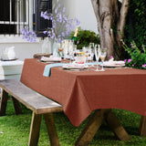 1 x RAW Customer Returns Tablecloth Outdoor Washable 140x300 Red Garden Tablecloth Tablecloths Weatherproof Oilcloth Tablecloth Table Cloth Made in Italy for Outdoor Use Tablecloth - RRP €22.61