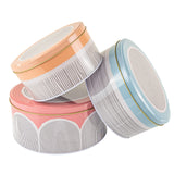 1 x RAW Customer Returns KHI GERMANY EST. 1998 Design tins set of 3 for pastry storage Boho style biscuit tin pastry tin cosmetics hygiene Boho  - RRP €20.06