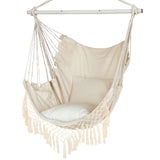 1 x RAW Customer Returns Outdoor hanging chair, indoor hanging chair with 2 cushions, hanging chair without frame up to 150 kg, hanging chair for adults, hanging seat for indoor, outdoor, bedroom and garden - RRP €36.97