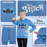 1 x RAW Customer Returns Disney Hoodies for Girls and Boys, Stitch Sweatshirt, Clothing for Girls 7-14 Years Blue Stitch, 13-14 Years  - RRP €25.8