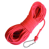 1 x RAW Customer Returns LeBigMag Outdoor rope 8 mm 30 m extremely tear-resistant up to 800 kg with screw carabiner Not a climbing rope not a stretch rope  - RRP €16.78