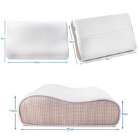 1 x RAW Customer Returns TCZ Memory Foam Pillow, Ergonomic Neck Pillow for Neck Support, Orthopedic Neck Pillow for Side Sleepers, Anti Snoring, Breathable Pillowcase - RRP €28.0