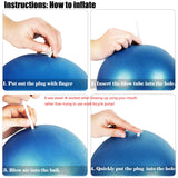 1 x Brand New GOSAIL Exercise Ball Small - Soft Pilates Ball with Inflatable Straw for Pilates, Yoga, Full Body Workout, Improving Balance at Home in the Gym and in the Office - RRP €9.0