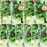 3 x RAW Customer Returns Biling pond pump solar fountain for outdoors, 2.5W solar pump for fountain mini pond with filter, solar fountain for outdoors garden 6 nozzles for hummingbird bath, pond, pool, aquarium - RRP €30.21