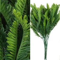 1 x RAW Customer Returns BELLE VOUS Artificial Plant Plastic Boston Fern Pack of 6 Indoor Outdoor Hanging Plants Artificial Foliage for Home, Garden, Wall Vine, Shrubs, Garland Wedding and Office - RRP €16.01