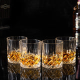 1 x RAW Customer Returns KANARS set of 4 whiskey glasses, lead-free crystal glasses, whiskey glass, 300 ml, beautiful gift box, high quality - RRP €35.98