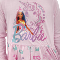 1 x RAW Customer Returns Barbie clothes Unicorn Dress For Girls Winter dress girls Pink 122 - RRP €23.33