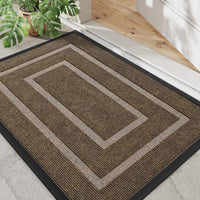 1 x RAW Customer Returns DEXI outdoor doormat, non-slip outdoor doormat, washable dirt trapper mat for front door, robust doormat, entrance carpet, weatherproof doormat for entrance, outside and inside 44 x 75 cm, brown  - RRP €30.24