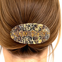 1 x RAW Customer Returns Hair Clips Women s Large Elde 12 cm Brown Rhinestone Hair Clip Large Vintage High Quality Hair Clip Thick Hair Hair Accessories Women s French Hair Clip Luxury Hair Clips Large Automatic - RRP €14.84