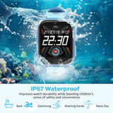 1 x RAW Customer Returns AstraMinds 4G Smartwatch Children GPS Phone - IP67 Waterproof, Child Watch for Calls with WiFi, Video Calls, SOS, Alarm Clock, Kids Smart Watch for Children 3-12 Years, Blue - RRP €99.99