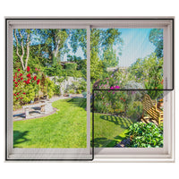 1 x RAW Customer Returns MYCARBON fly screen window, pack of 2, 150 x 180 cm, can be cut to size, mosquito protection with strong Velcro strap, no drilling, adhesive installation, insect protection window, black - RRP €14.1