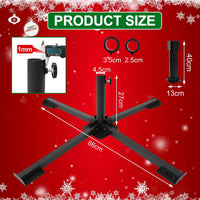 1 x RAW Customer Returns Metal Christmas tree stand, 5 sizes diameter, universal artificial Christmas tree holder for 60 to 300cm, robust Christmas tree base, foldable stand for Christmas tree up to 50kg - RRP €35.28