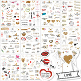 1 x Brand New Winter Shore Wedding Guest Book Stickers 250 Stickers on 10 Sheets - Scrapbooking Wedding Stickers German Inscription - Love Stickers for Guest Book, Photo Album, Diary Scrapbook - RRP €6.99