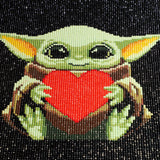 1 x Brand New QENSPE Diamond Painting Baby Yoda, Valentine s Day Diamond Painting Children Adults 5D Diamond Painting Pictures Children Yoda Diamont Painting Daiments Painting Diamonds Painting Diamond Painting 30x40cm - RRP €8.22