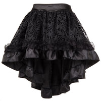 1 x RAW Customer Returns Bslingerie Gothic Punk Steampunk Lace Short Skirt Black M - RRP €27.99