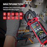 1 x RAW Customer Returns KAIWEETS Digital Intelligent Clamp Meter, Professional Current Clamp, AC DC Current Measurement Voltage Temperature NCV Inrush, KC602 - RRP €55.99