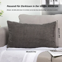 1 x Brand New TAN.TOMI Set of 2 Decorative Cushion Covers Solid Color Sofa Cushion Covers Different Colors - RRP €11.16