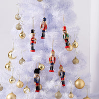 1 x RAW Customer Returns THE TWIDDLERS - Christmas Nutcracker Soldier Traditional Wooden Handmade - 6 Assorted Designs and Colors - Toy Soldiers Ideal Christmas Tree Decorations, 13cm - RRP €19.55