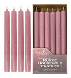 3 x RAW Customer Returns Hyoola 25 cm Taper Candles - Pack of 12 - Pink - Unscented Dinner Candles - Long Burning Candles - RRP €107.97