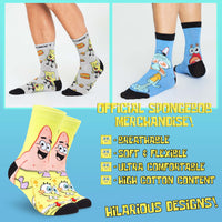 1 x RAW Customer Returns SPONGEBOB SQUAREPANTS Funny Socks Men, Pack of 5 Swammhead Colorful Socks Men Set Multicolored, 39-44 EU  - RRP €20.11