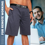 1 x RAW Customer Returns CityComfort Comfortable Pajama Shorts for Men, Pack of 2 Pieces M, Navy Charcoal  - RRP €18.99