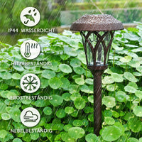 1 x RAW Customer Returns Solar Garden Lights, Solar Garden Lights, 6 Pack Warm White LED Waterproof Automatic Solar Powered for Yard, Landscape, Lawn, Patio, Path and Driveway - RRP €45.73