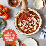 1 x RAW Customer Returns Chef Pomodoro Pizza Tray Pizza Pan Pizza Baking Tray Pizza Sheet Pizza Pan Chicago Style Pizza Pan Round Aluminium Pizza Pan 30.5 cm Diameter - RRP €32.51