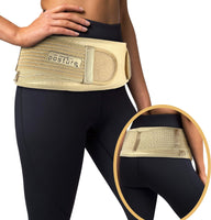 1 x RAW Customer Returns Vriksasana Unisex Sacroiliac Girdle Relieves Sciatica, Pelvic, Lower Back, Leg and Sacral Nerve Pain Caused by Sacroiliac Joint Dysfunction S M, Beige  - RRP €27.62