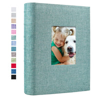 1 x RAW Customer Returns Vienrose photo album for inserting, 33 x 23 cm photo book with 50 white pages, memo album with linen cover of 300 photos gift for graduates birthday Christmas wedding family baby - RRP €23.9