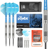 1 x RAW Customer Returns Target Darts Phil Taylor 22G 80 Tungsten Steel Tip Dart Set - 9 Pro Grip Shafts - 9 Pro Ultra Flights - Dart Wallet Set - RRP €34.95