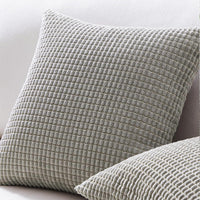 1 x RAW Customer Returns Topfinel cushion cover 40x40 gray corduroy set of 2 corn grain pattern cushion covers cushion cover decorative cushion sofa cushion couch cushion decorative cushion decorative cushion cover decorative cushion covers - RRP €14.81