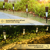 1 x RAW Customer Returns Geemoo Solar Lights for Garden 4 Pack Solar Lamp for Weatherproof, Warm White Solar Garden Light for Outdoor, Backyards, Lawn Decoration - RRP €20.22