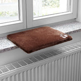 1 x RAW Customer Returns Pretty Kitty cat window bed 32x41cm cuddly cat window lounger for the windowsill, premium fluffy cat bed for the window, window sill cat washable, window sill lounger cat - RRP €34.16