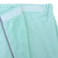 1 x RAW Customer Returns Polyte - Ladies Velcro Beach Towel and Hair Towel - Quick-drying Microfiber - Light Green - One Size - RRP €16.96