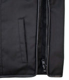 1 x RAW Customer Returns MDM men s textile biker vest in black windproof and water-repellent XL  - RRP €59.9