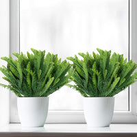 1 x RAW Customer Returns BELLE VOUS Artificial Plant Plastic Boston Fern Pack of 6 Indoor Outdoor Hanging Plants Artificial Foliage for Home, Garden, Wall Vine, Shrubs, Garland Wedding and Office - RRP €16.01