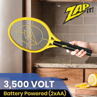 1 x RAW Customer Returns ZAP IT Bug Zapper - Battery-Operated Mosquito, Fly Swatter Killer and Bug Zapper Racket - 3,500 Volt, LED Light for Zapping in the Dark - 2xAA Batteries Included Medium  - RRP €16.06